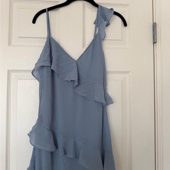Lulu's Light Blue Ruffle Maxi Dress - Picture 4 of 9